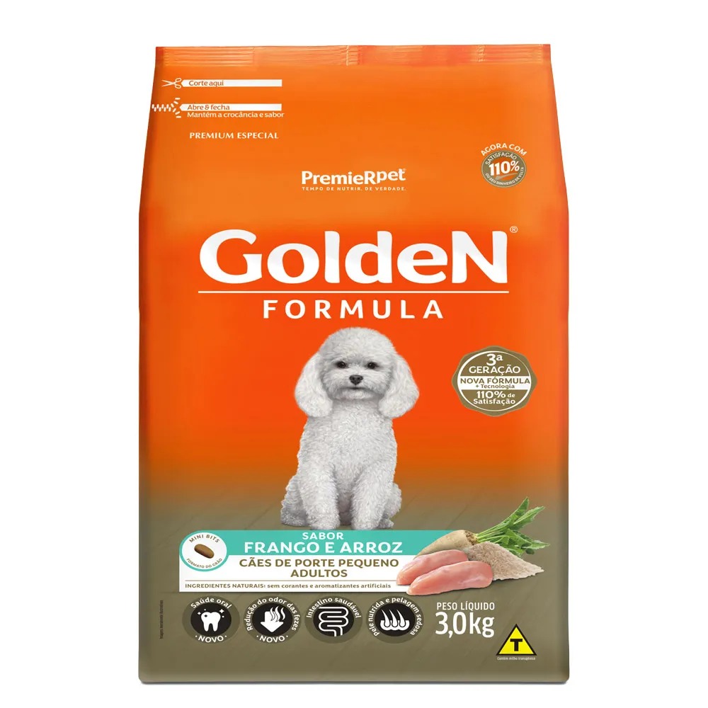 GD For Caes Adultos Porte Pequeno Frango e Arroz 3KG 