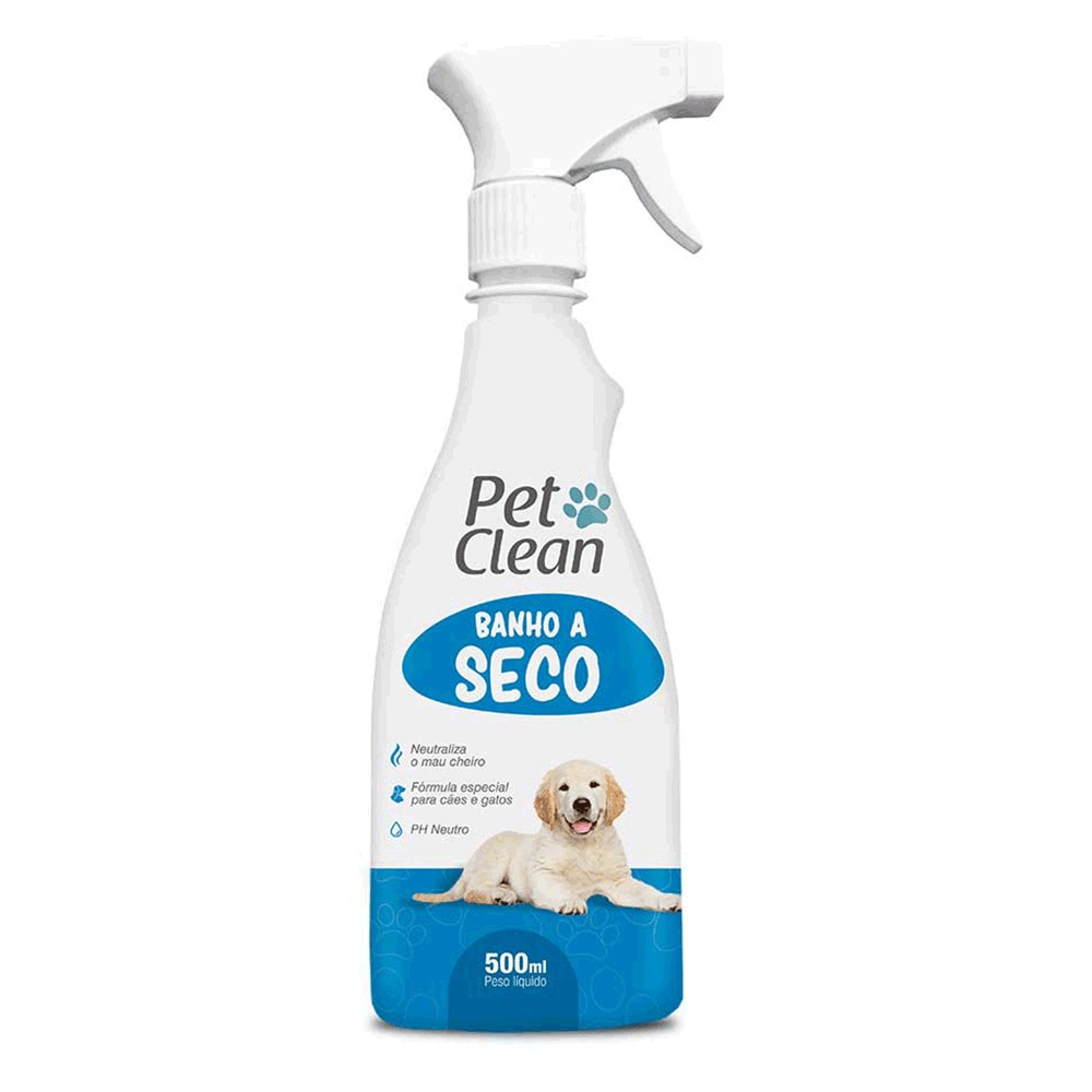 Banho a seco pet clean 500ml 